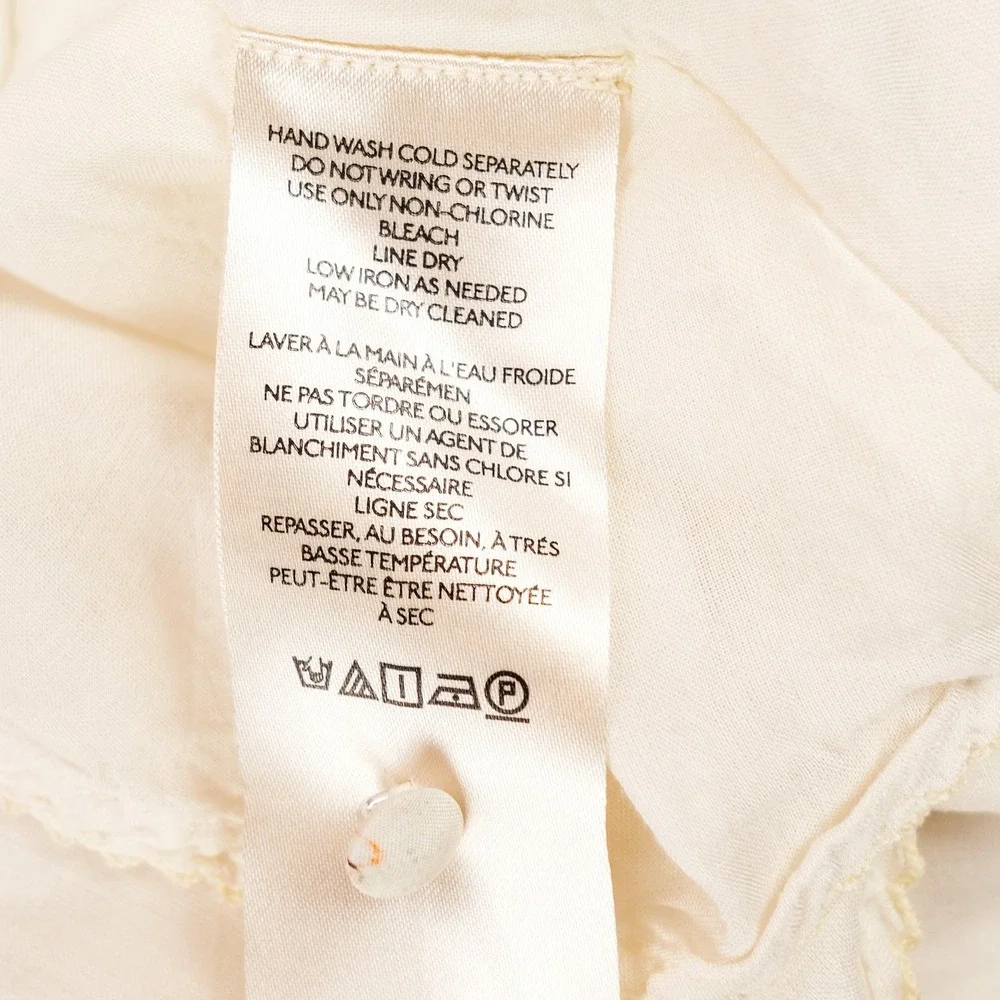 Anthropologie Maxi Dress Womens Floral Embroidered Sleeveless 16 Cream India